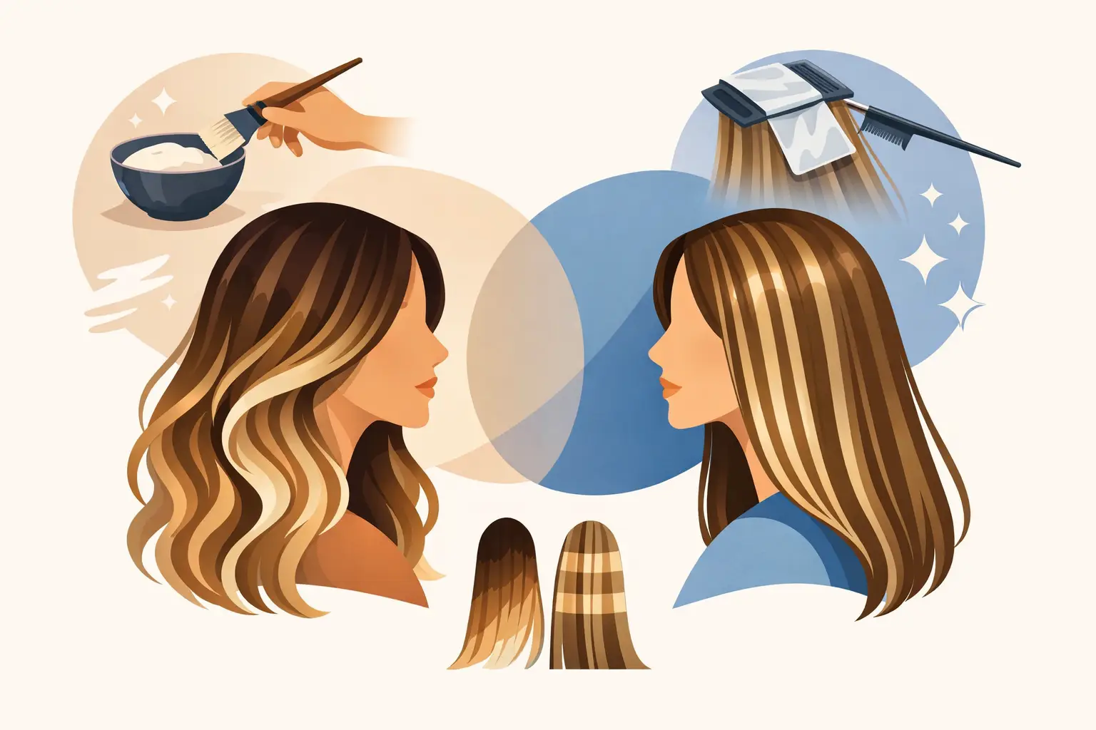 Balayage vs Highlights Difference Explained Balayage vs Highlights Difference Explained
