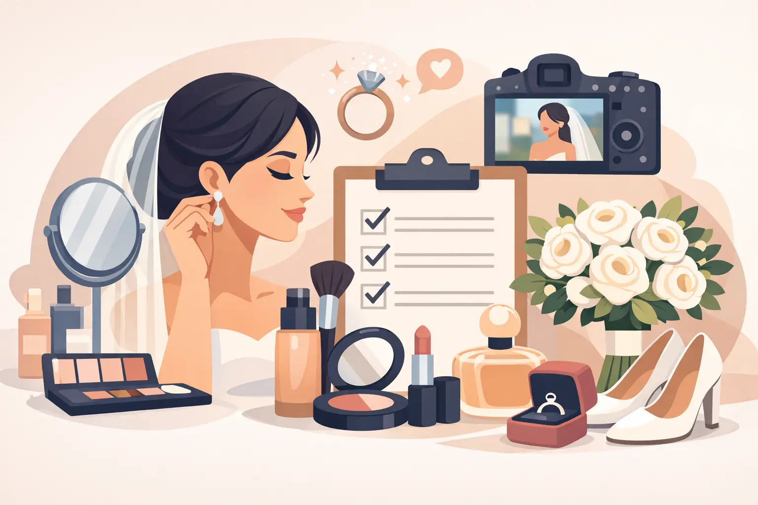 Bridal Beauty Checklist for a Camera-Ready Wedding Bridal Beauty Checklist for a Camera-Ready Wedding