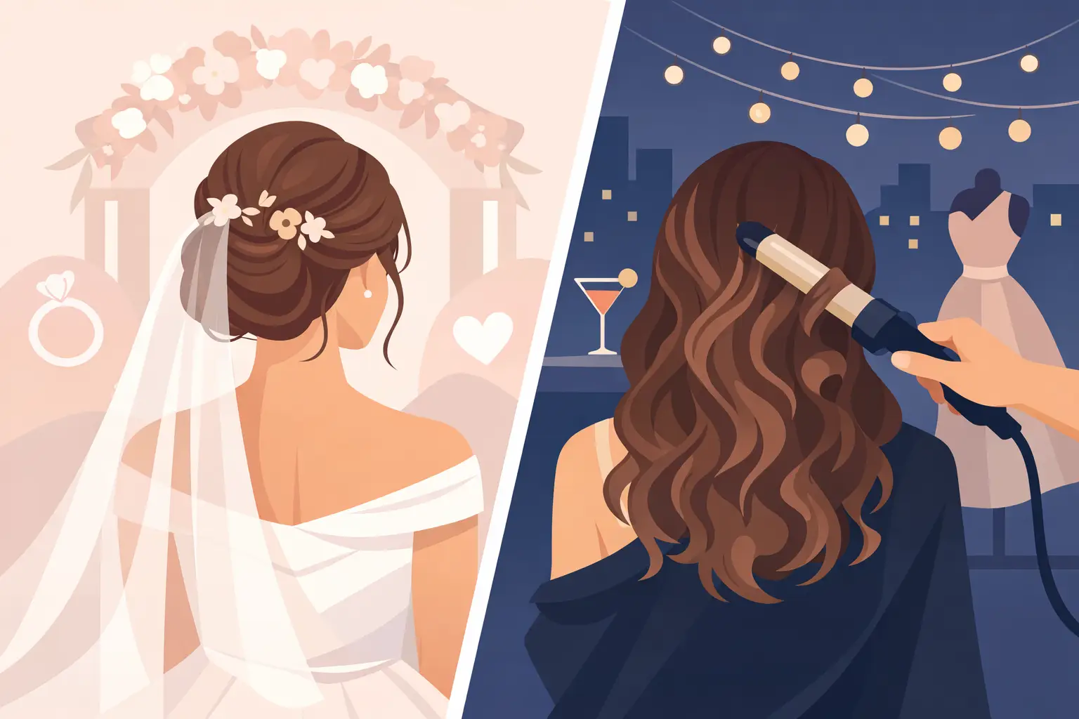 Bridal Hair Versus Event Styling: What Changes?