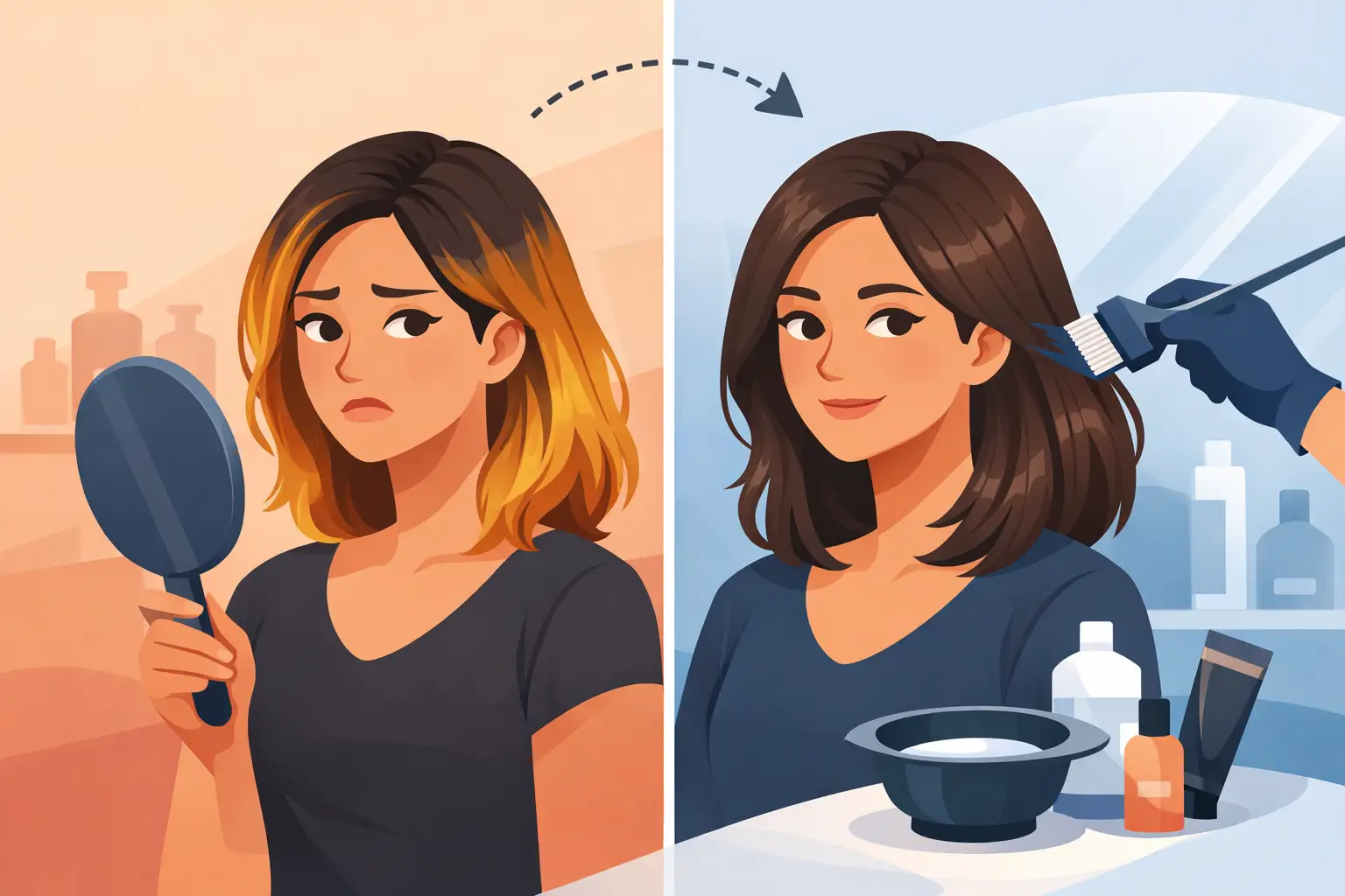 Hair Color Correction Example: What to Expect