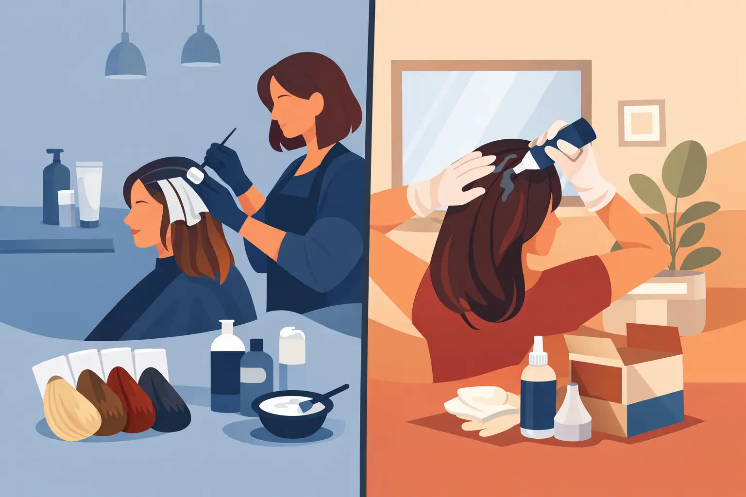 Salon Color Versus Box Dye: What Changes?