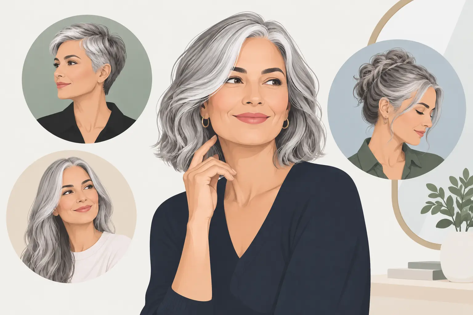 Gray Hair Makeover Examples That Feel Like You