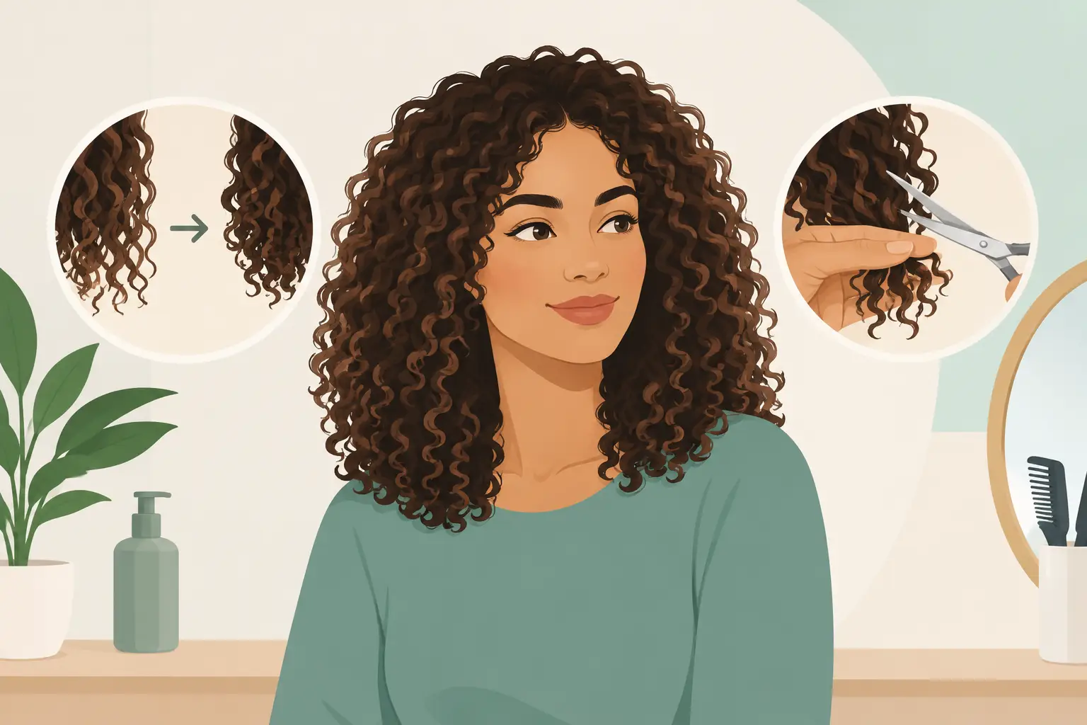 When to Trim Curly Hair for Its Best Shape